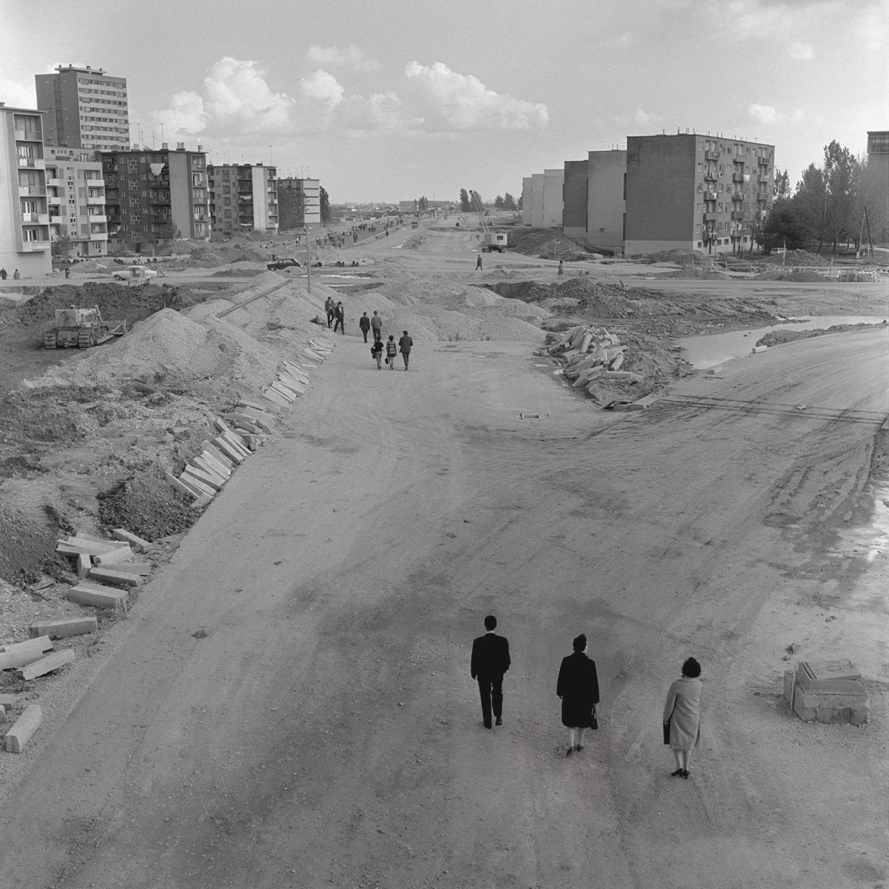 Avenija Marina Držića u izgradnji, oko 1970.-1975. (Foto Marija Braut)